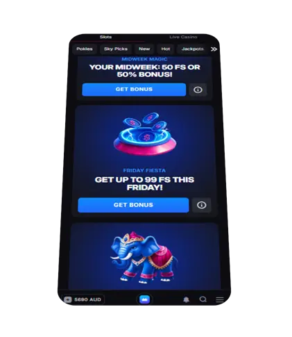 skycrown casino free spins